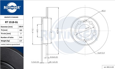 ROTINGER RT 1518-GL Číslo výrobce: 1518-GL. EAN: 5901436368625.