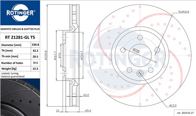 ROTINGER RT 21281-GL T5 Číslo výrobce: 21281-GL/T5. EAN: 5901436305002.