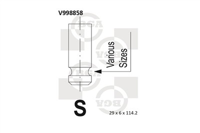 BGA V998858 EAN: 5038206070973.