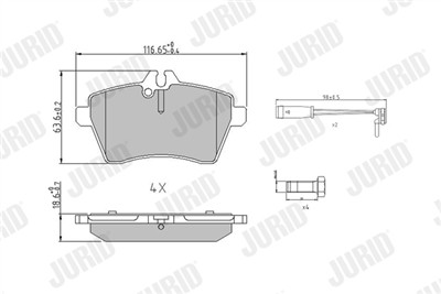 JURID 573265J Číslo výrobce: 24077. EAN: 3306437098250.