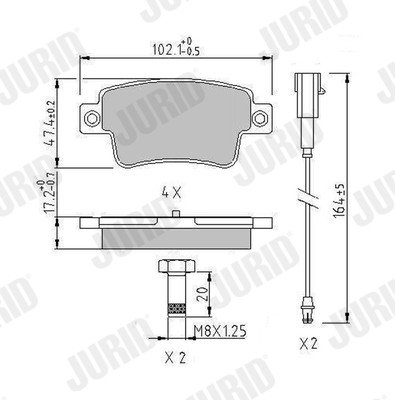JURID 573345J Číslo výrobce: 25451. EAN: 3306437174510.