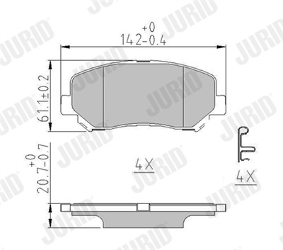 JURID 573787J Číslo výrobce: 25564. EAN: 4060426135423.