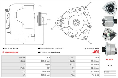 AS-PL A0007 EAN: 5901259400113.