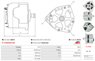 AS-PL A0014 EAN: 5901259400243.