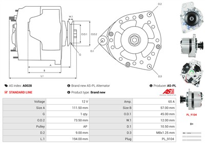 AS-PL A0028 EAN: 5901259400403.