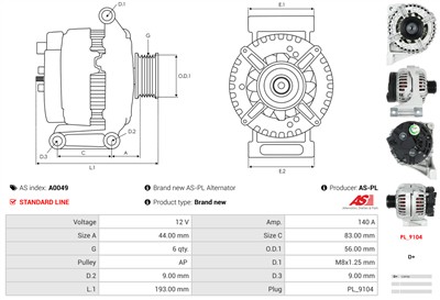 AS-PL A0049 EAN: 5901259400762.