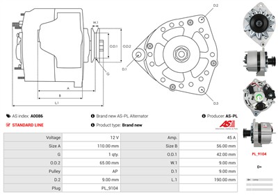 AS-PL A0086 EAN: 5901259401226.