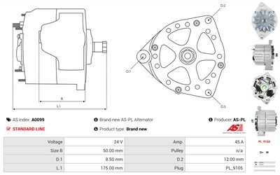 AS-PL A0099 EAN: 5901259401363.