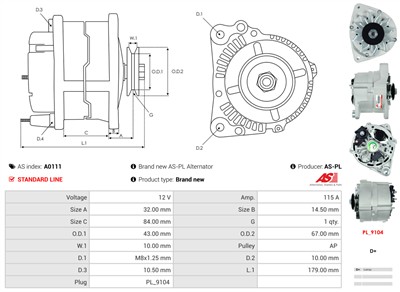 AS-PL A0111 EAN: 5901259401493.