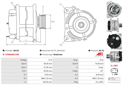 AS-PL A0125 EAN: 5901259401660.