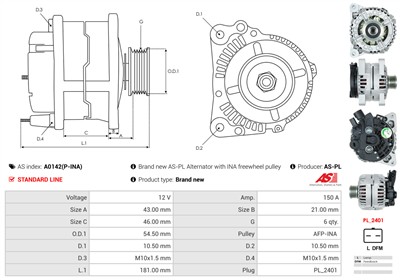 AS-PL A0142(P-INA) EAN: 5901259474046.