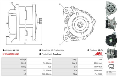 AS-PL A0150 EAN: 5901259401943.