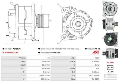 AS-PL A0168(P) EAN: 5902129008972.