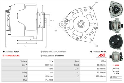 AS-PL A0194 EAN: 5901259402421.