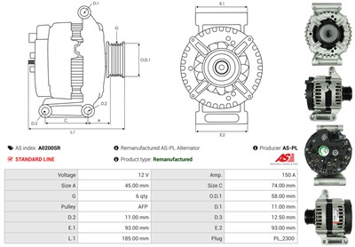 AS-PL A0200SR EAN: 5902129069782.