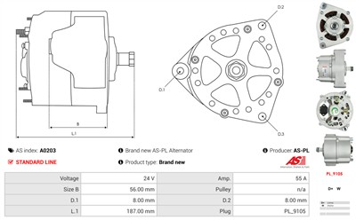 AS-PL A0203 EAN: 5901259402537.