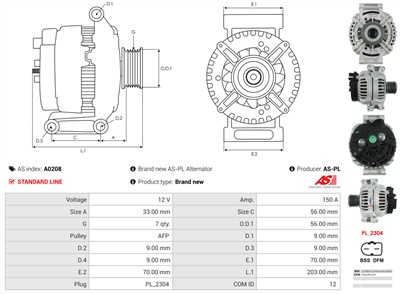AS-PL A0208 EAN: 5901259402599.