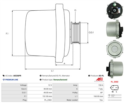 AS-PL A0226PR EAN: 5902129026921.