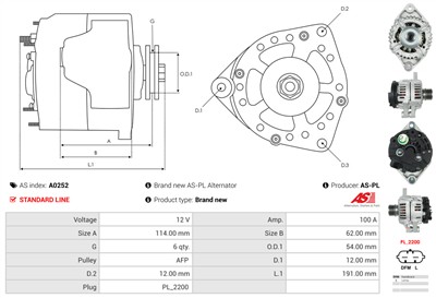 AS-PL A0252 EAN: 5901259455359.