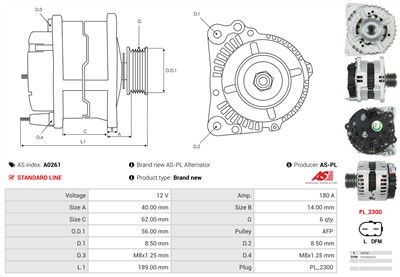 AS-PL A0261 EAN: 5901259460100.