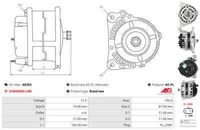 AS-PL A0353 EAN: 5901259492200.