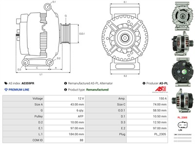 AS-PL A0359PR EAN: 5902129031109.