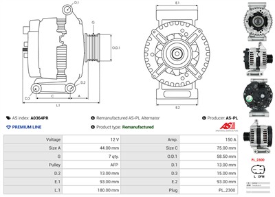 AS-PL A0364PR EAN: 5902129101826.