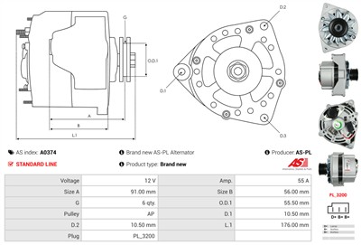 AS-PL A0374 EAN: 5901259489873.