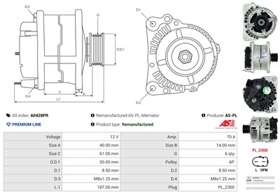 AS-PL A0428PR EAN: 5902129083924.