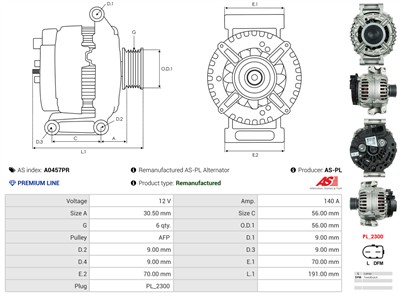 AS-PL A0457PR EAN: 5902129020752.
