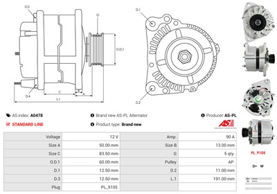 AS-PL A0478 EAN: 5902129024361.