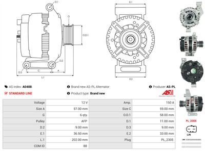 AS-PL A0488 EAN: 5901259477740.