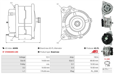 AS-PL A0496 EAN: 5902129028505.