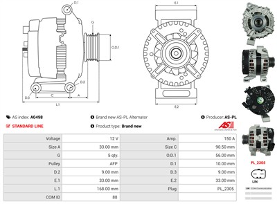 AS-PL A0498 EAN: 5902129028260.