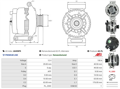 AS-PL A0499PR EAN: 5902129100768.