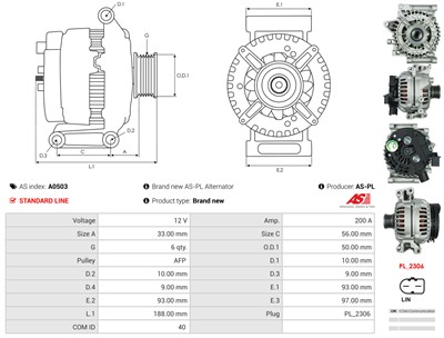 AS-PL A0503 EAN: 5902129028345.