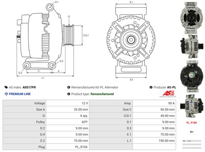 AS-PL A0517PR EAN: 5902129033011.