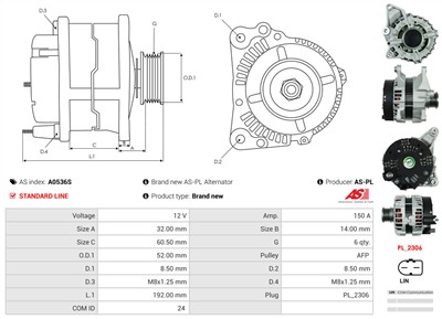 AS-PL A0536S EAN: 5902129042464.