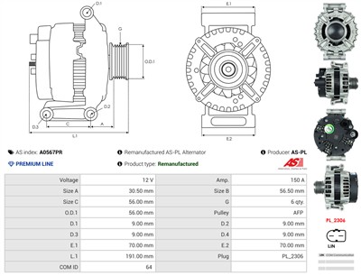 AS-PL A0567PR EAN: 5902129073499.