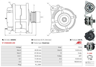 AS-PL A0569S EAN: 5902129046974.