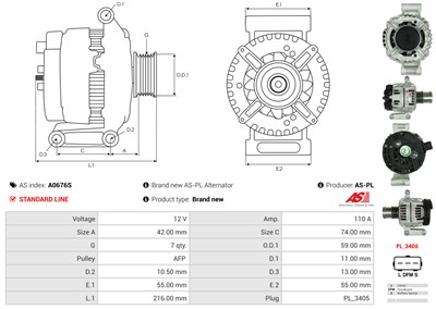 AS-PL A0676S EAN: 5902129095323.