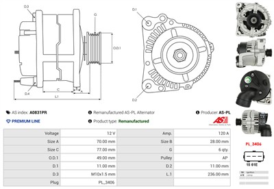AS-PL A0831PR EAN: 5902129151463.