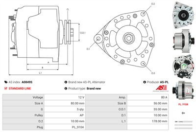 AS-PL A0849S EAN: 5902129163947.