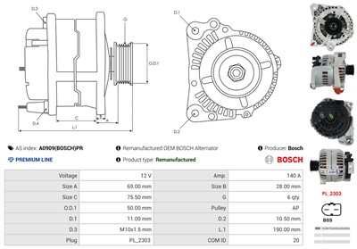 AS-PL A0909(BOSCH)PR EAN: 5902129209317.