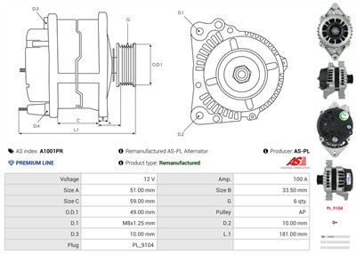 AS-PL A1001PR EAN: 5902129039839.