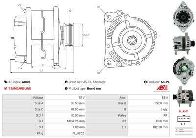 AS-PL A1005 EAN: 5901259402704.