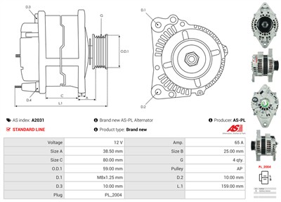 AS-PL A2031 EAN: 5901259403299.