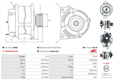 AS-PL A2066 EAN: 5902129006435.