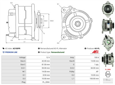 AS-PL A2105PR EAN: 5902129090274.