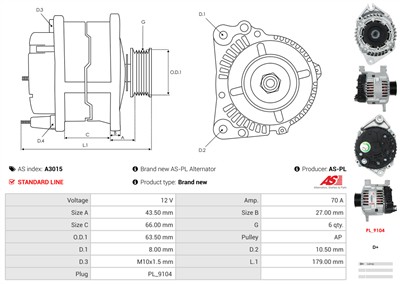 AS-PL A3015 EAN: 5901259403541.